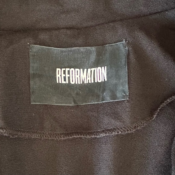 Reformation Relaxed Black Blazer Rayon Blend size 0 - Picture 7 of 9